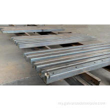 galvanized စတုဂံသံမဏိ Crossarm